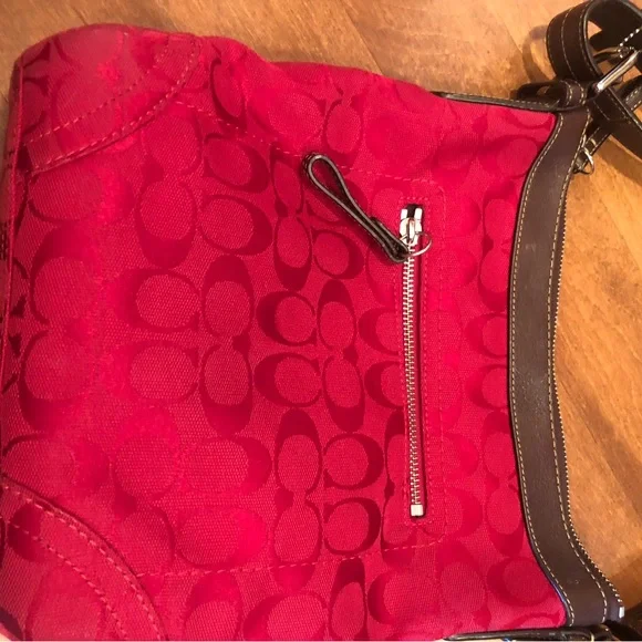 Coach Red Shoulder Bag - Picture 3 of 7